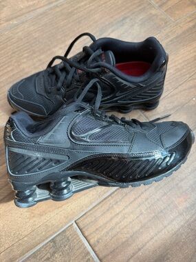 Nike women’s All-Black Shox Athletic Sneakers